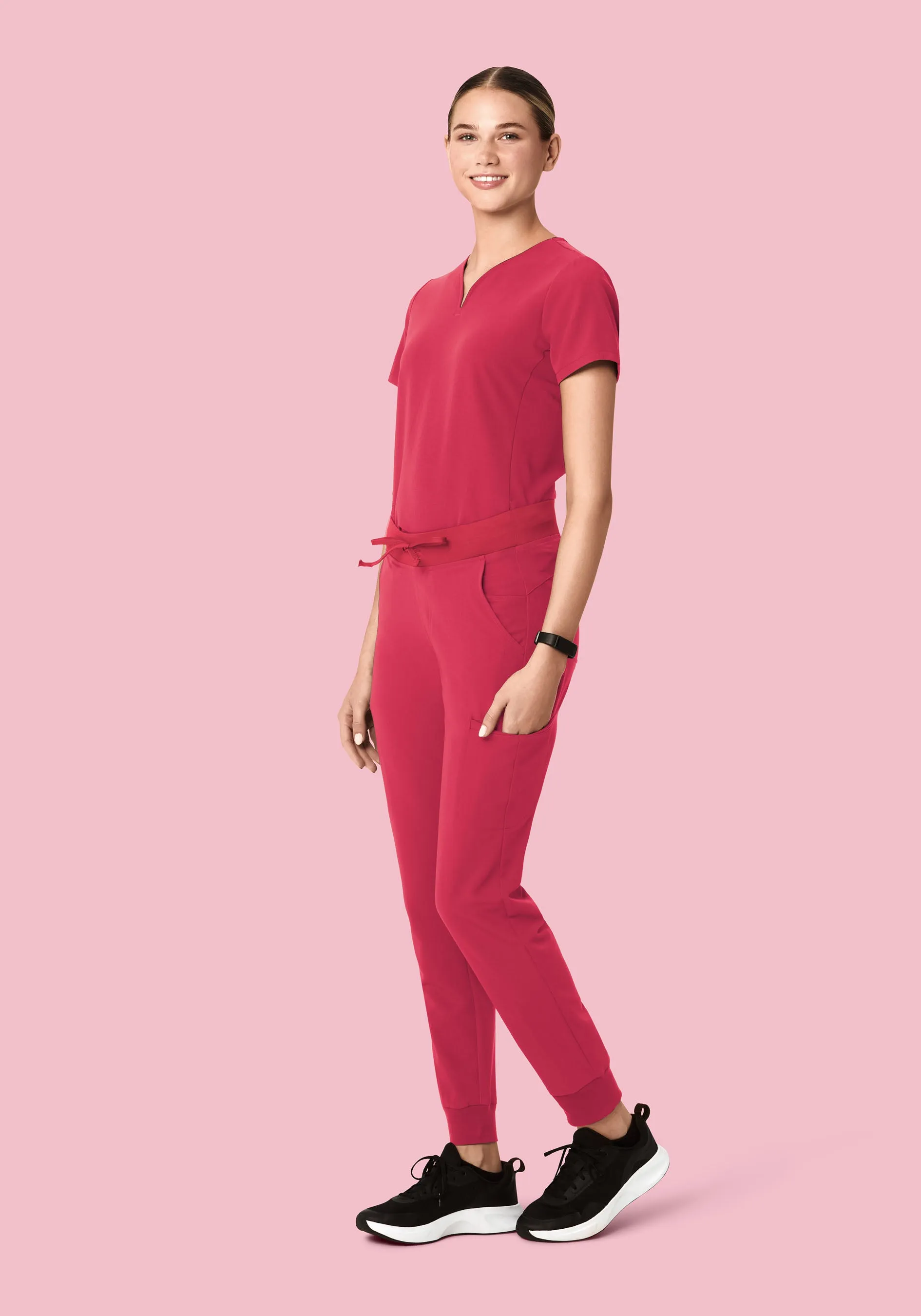 11 Pocket Joggers Deep Rose