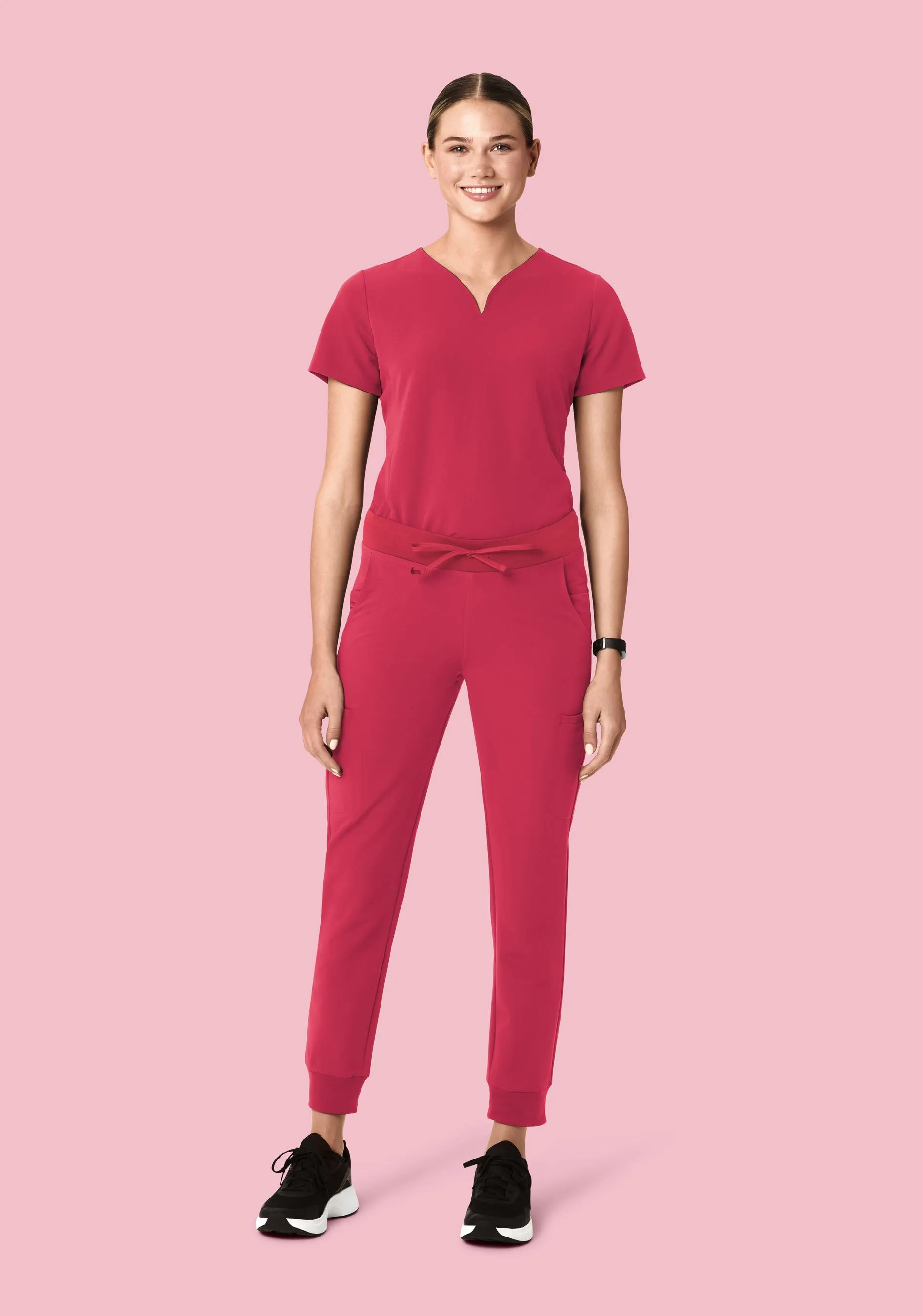 11 Pocket Joggers Deep Rose
