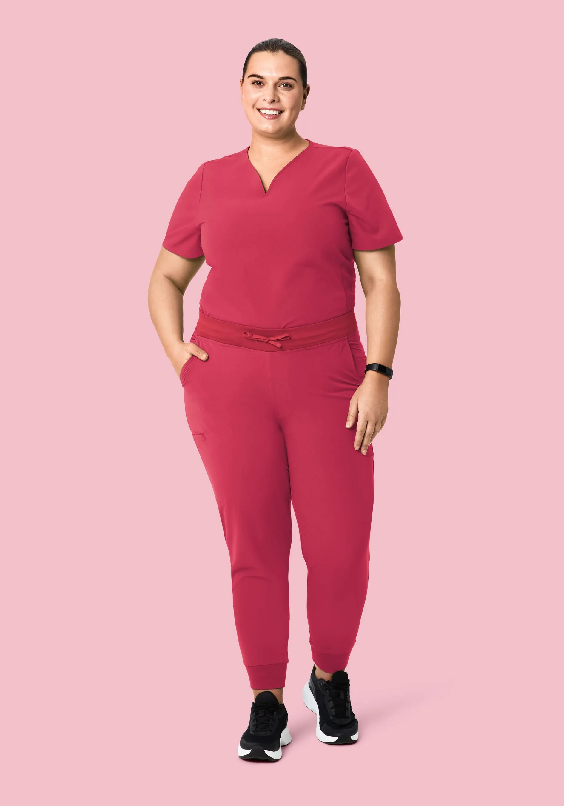 11 Pocket Joggers Deep Rose