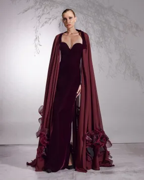 3D Flower Cape &  Dress