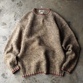 90's EDDIE BAUER ウール ラインニットセーター 231113H