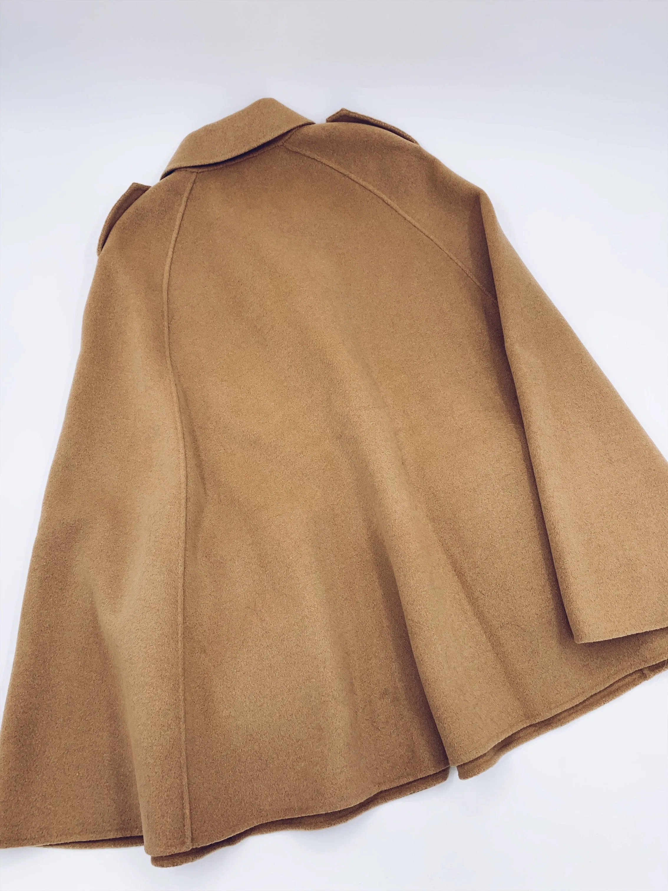 Adult Luxurious Cashmere cape with Fox fur details part of MI LOVES SIGNATURE ELITE COLLECTION