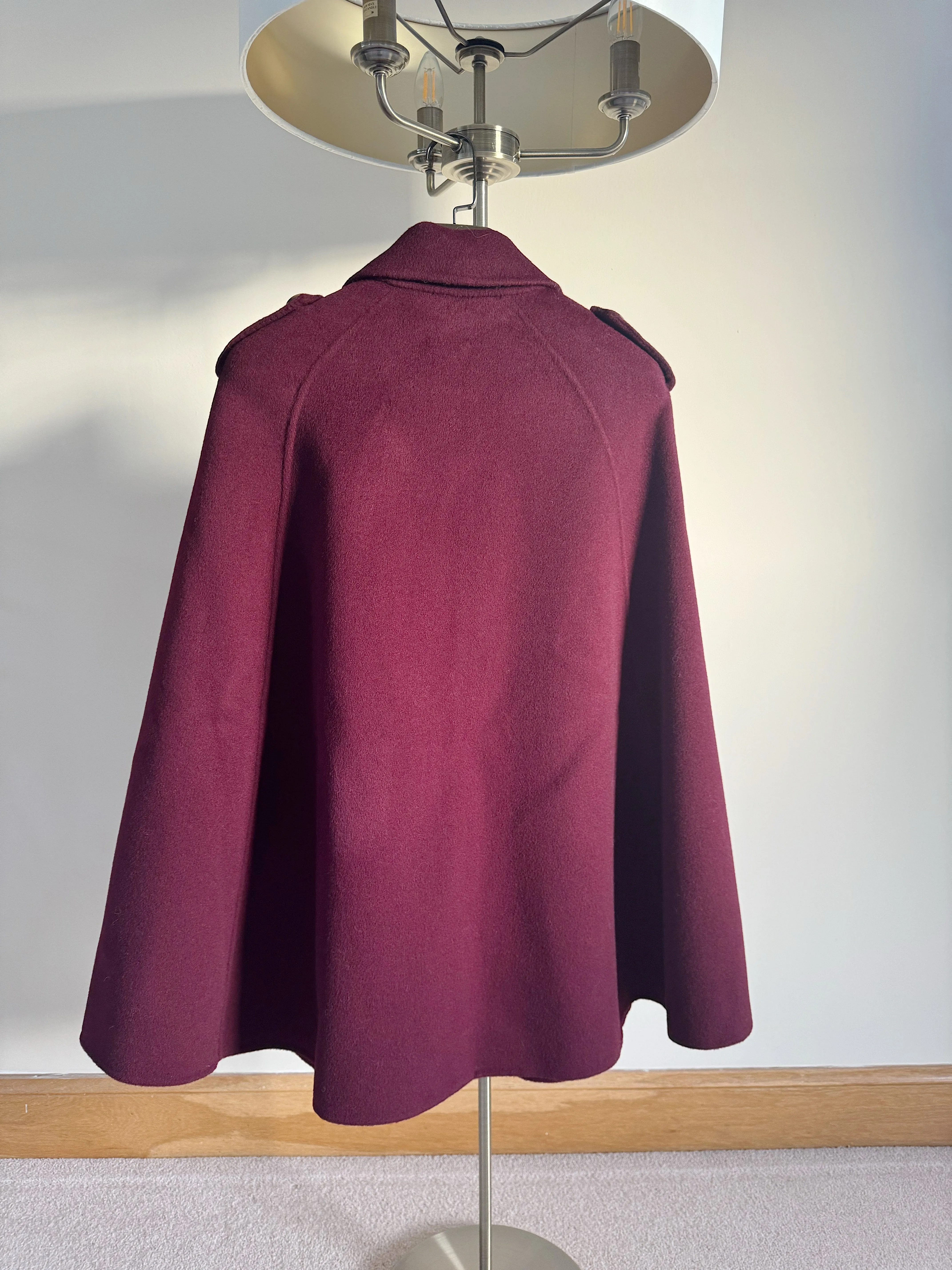 Adult Luxurious Cashmere cape with Fox fur details part of MI LOVES SIGNATURE ELITE COLLECTION