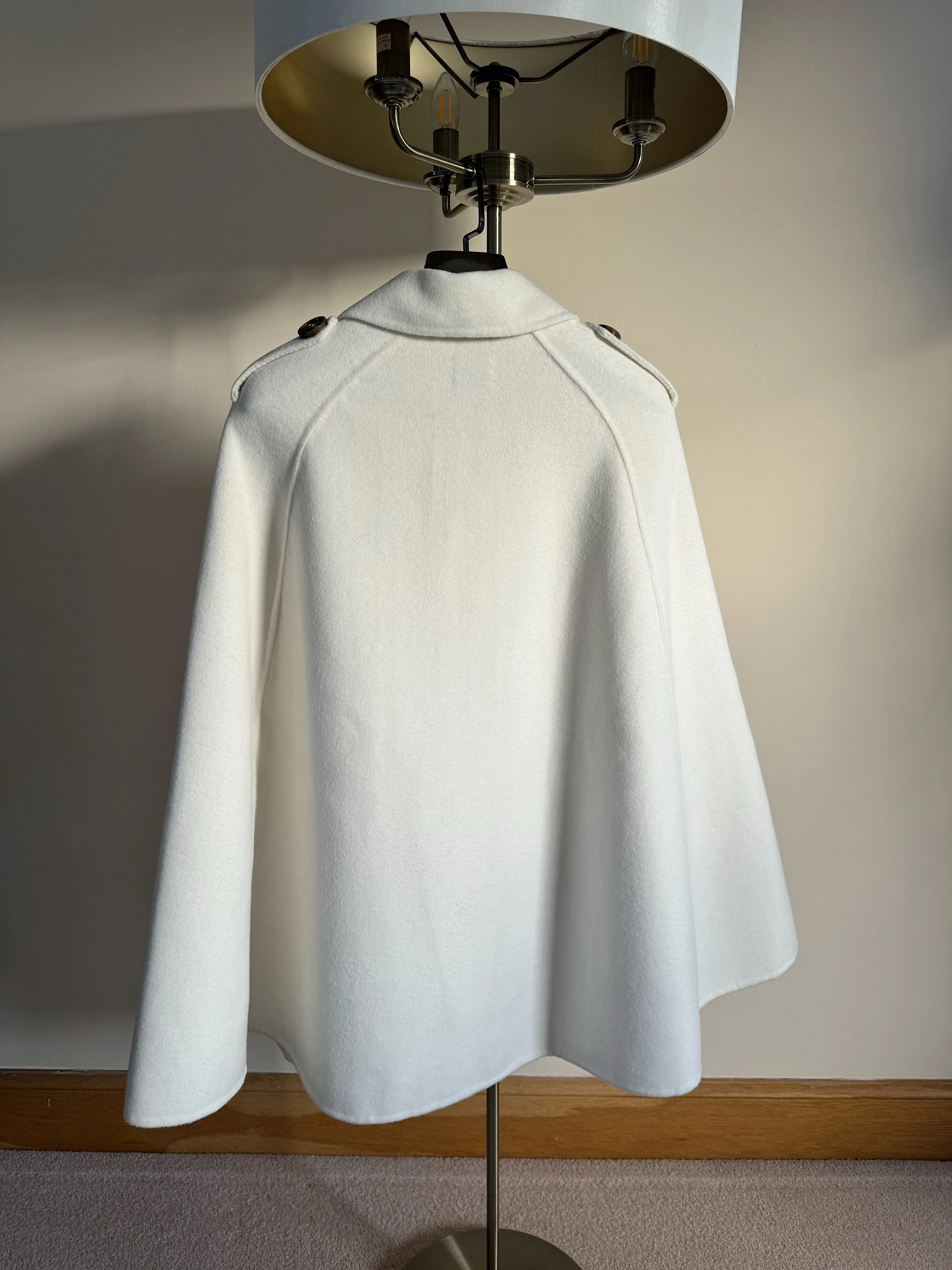 Adult Luxurious Cashmere cape with Fox fur details part of MI LOVES SIGNATURE ELITE COLLECTION