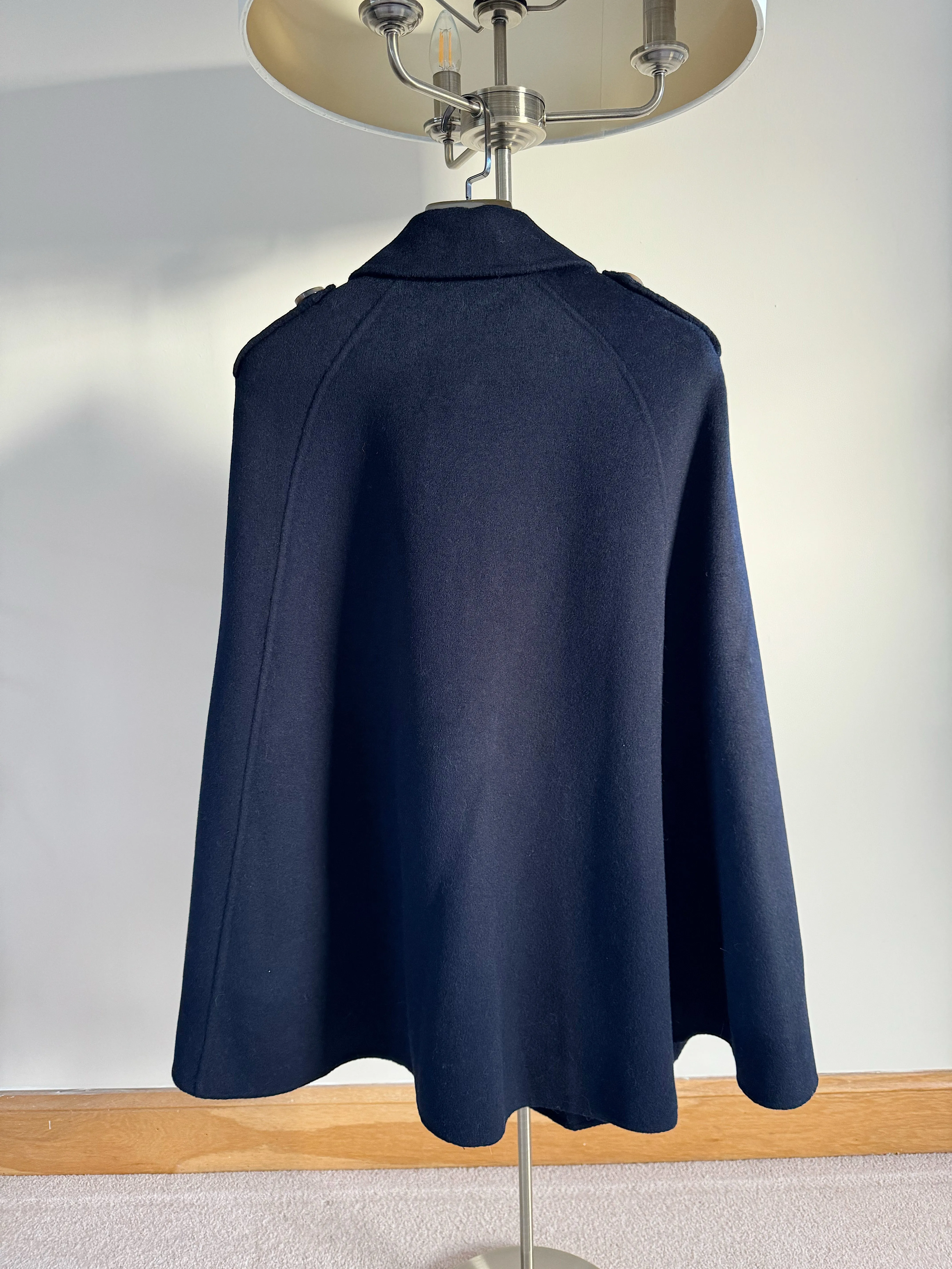 Adult Luxurious Cashmere cape with Fox fur details part of MI LOVES SIGNATURE ELITE COLLECTION