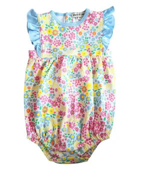 Alisson Baby Girl's Flower Print Romper