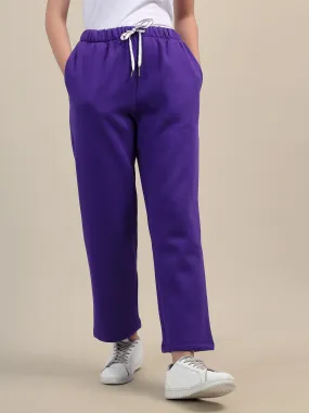 Amswan Womens Premium Cotton Purple Sweatpant