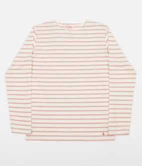 Armor Lux Breton Long Sleeve T-Shirt - Nature / Pink Atlas