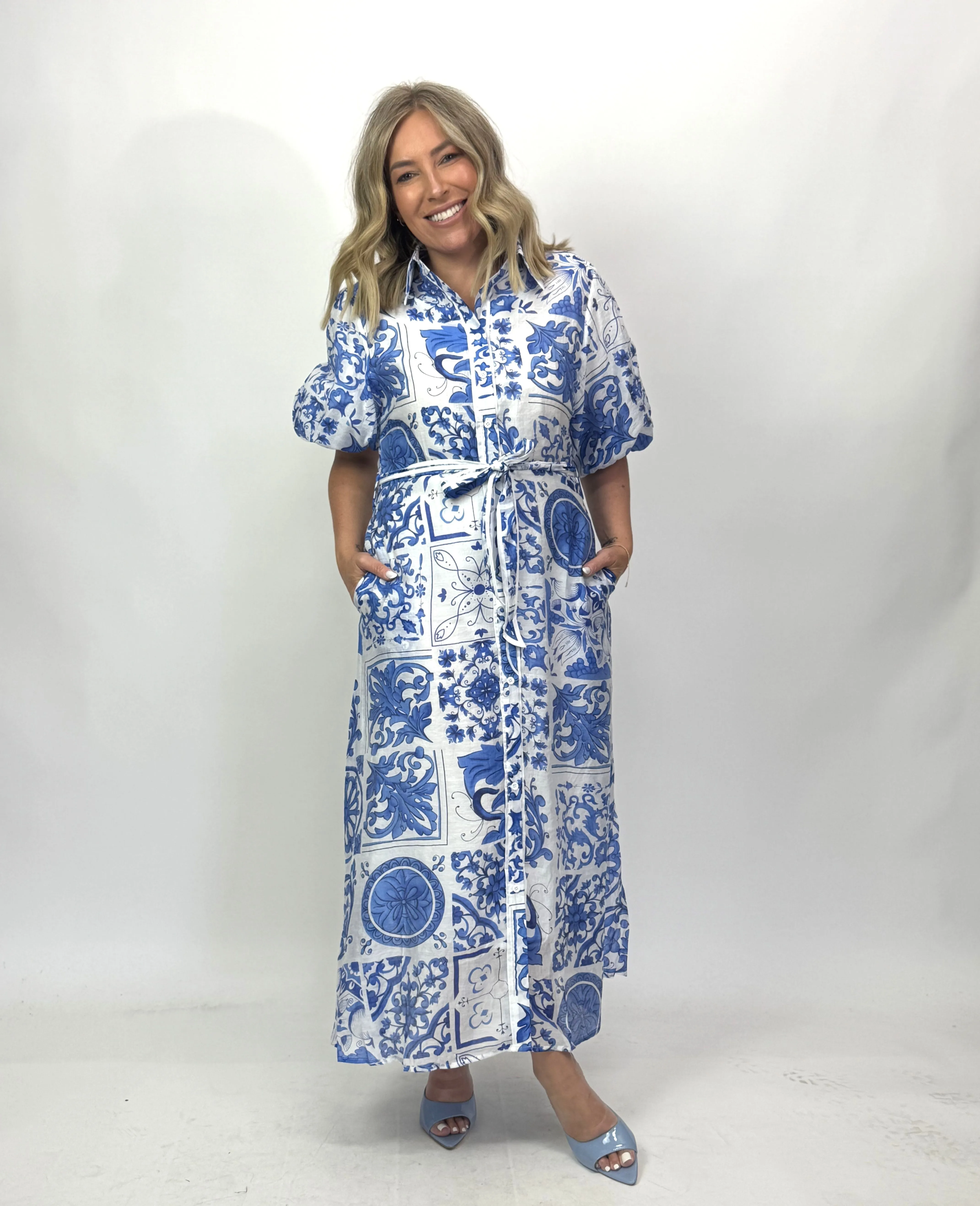 ATHENA MAXI SHIRT DRESS