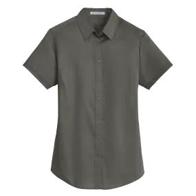 B1743W Ladies SuperPro Short Sleeve Twill Shirt