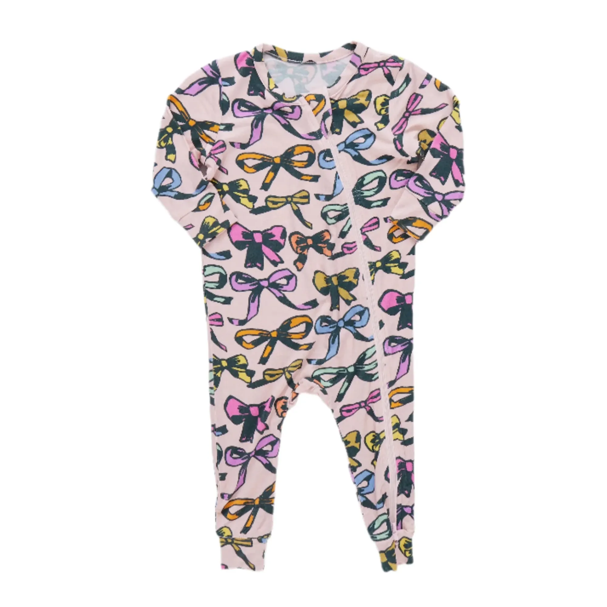 Baby Bamboo Romper - Multi Bows