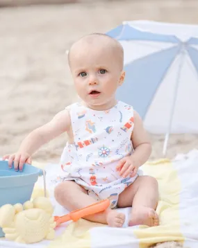 Baby Boy's Nautical Print Romper