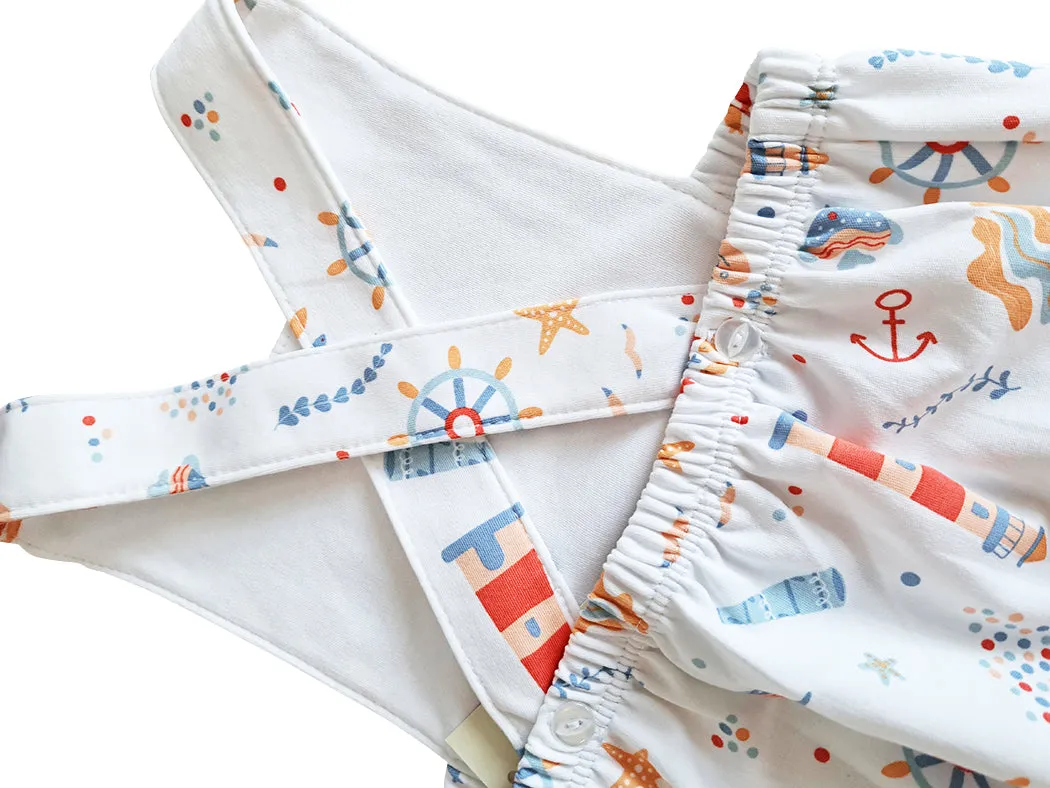 Baby Boy's Nautical Print Romper