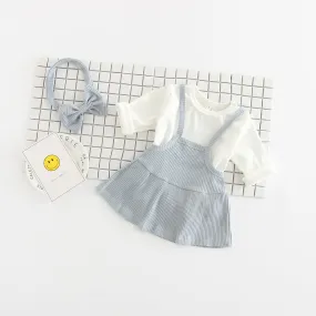 Baby Clothes Girls Fall Newborn Children Cotton Baby Romper Dress Up Clothing Three Sets