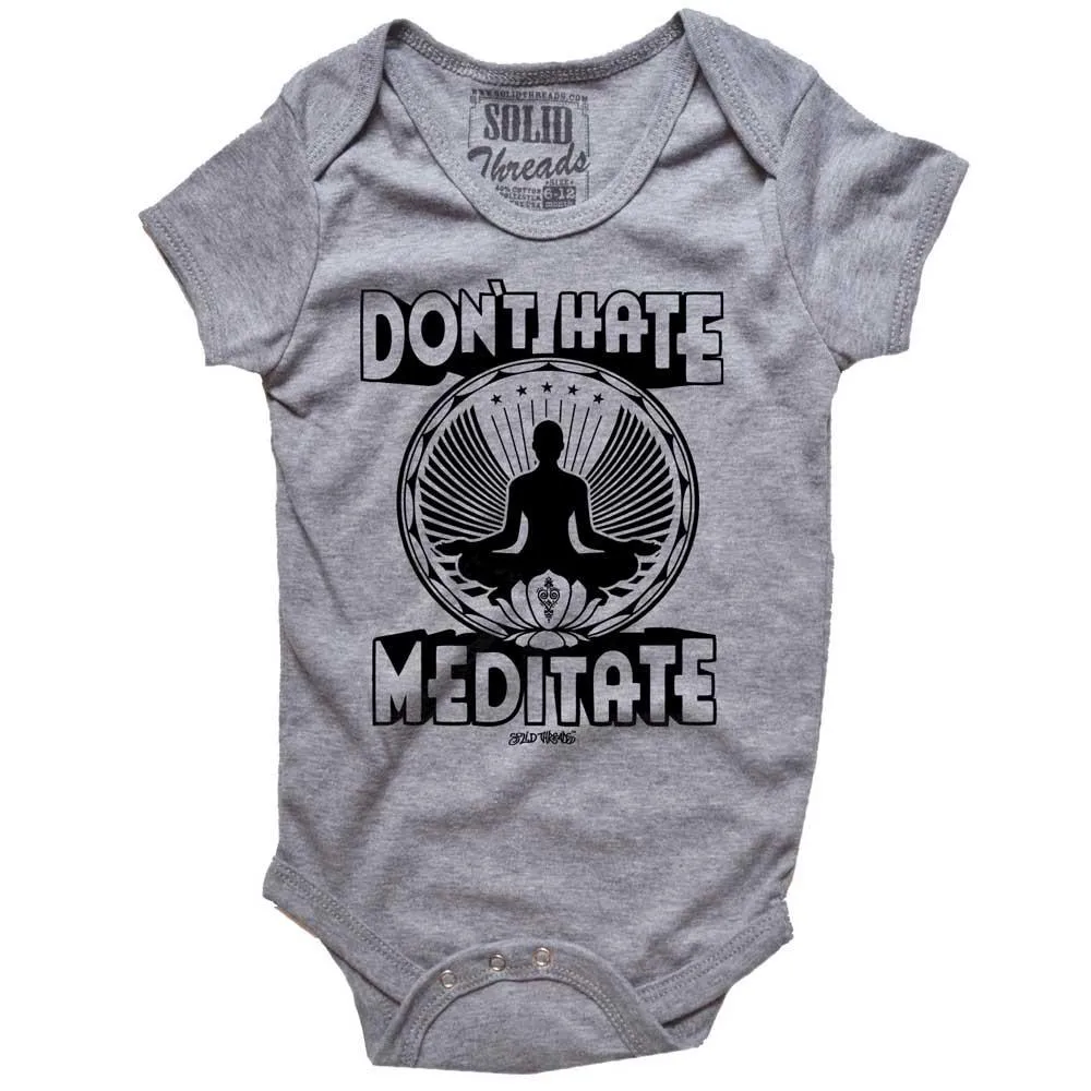 Baby Don't Hate Meditate One Piece Romper