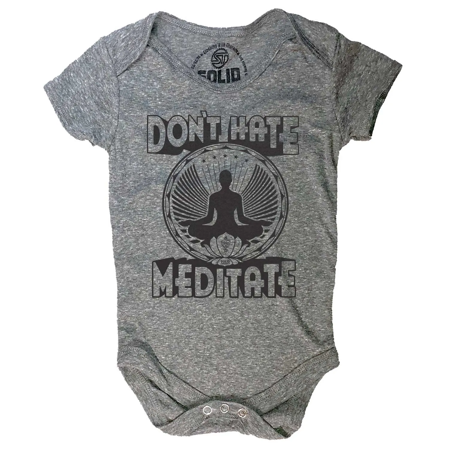 Baby Don't Hate Meditate One Piece Romper