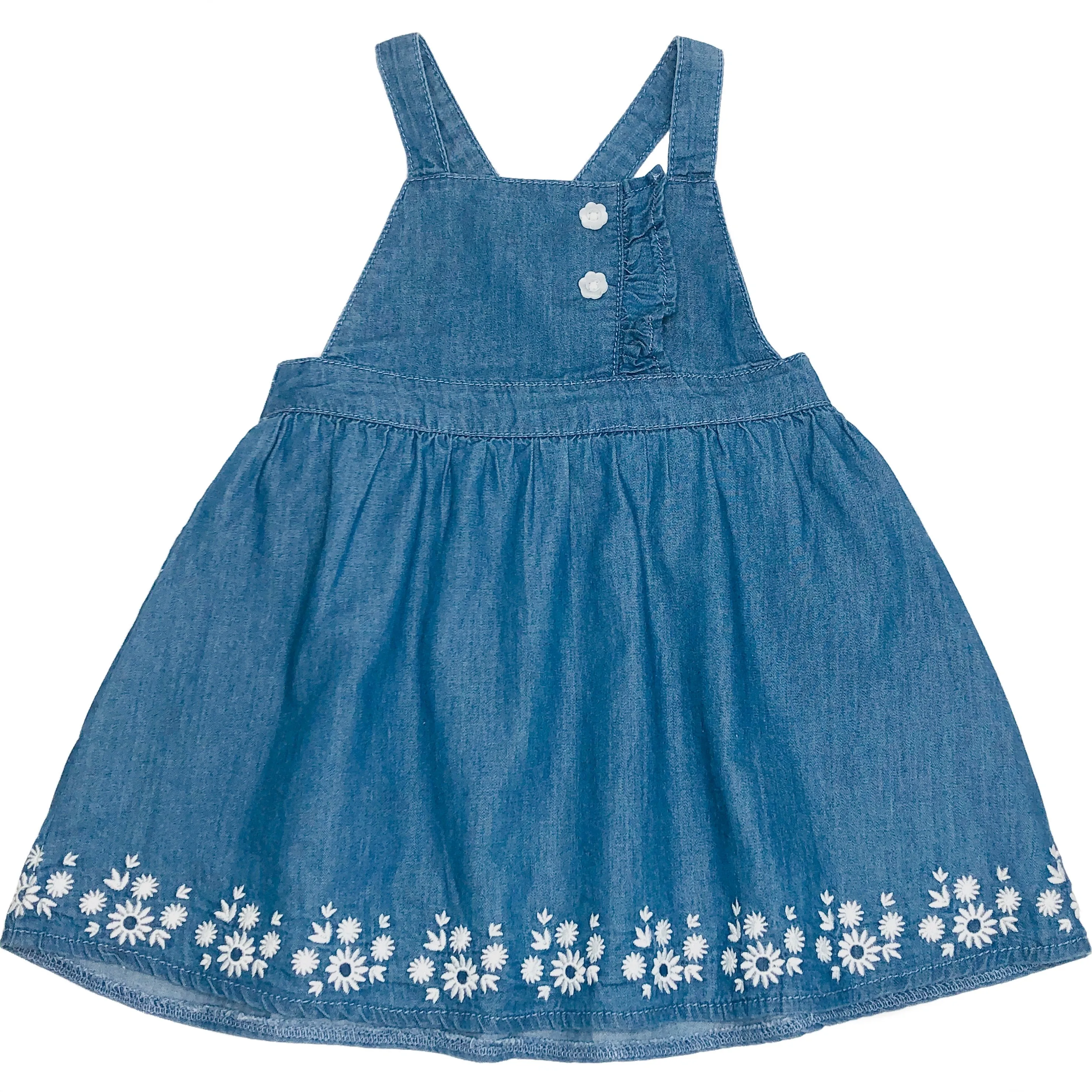 Baby Girl's Denim Chambray Overall Skirt