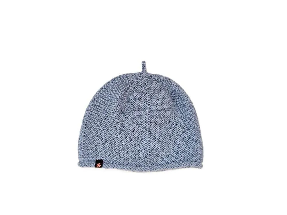 Baby Mütze Alpaka Hellblau für 3-9 Monate oder 40 cm Kopfumfang