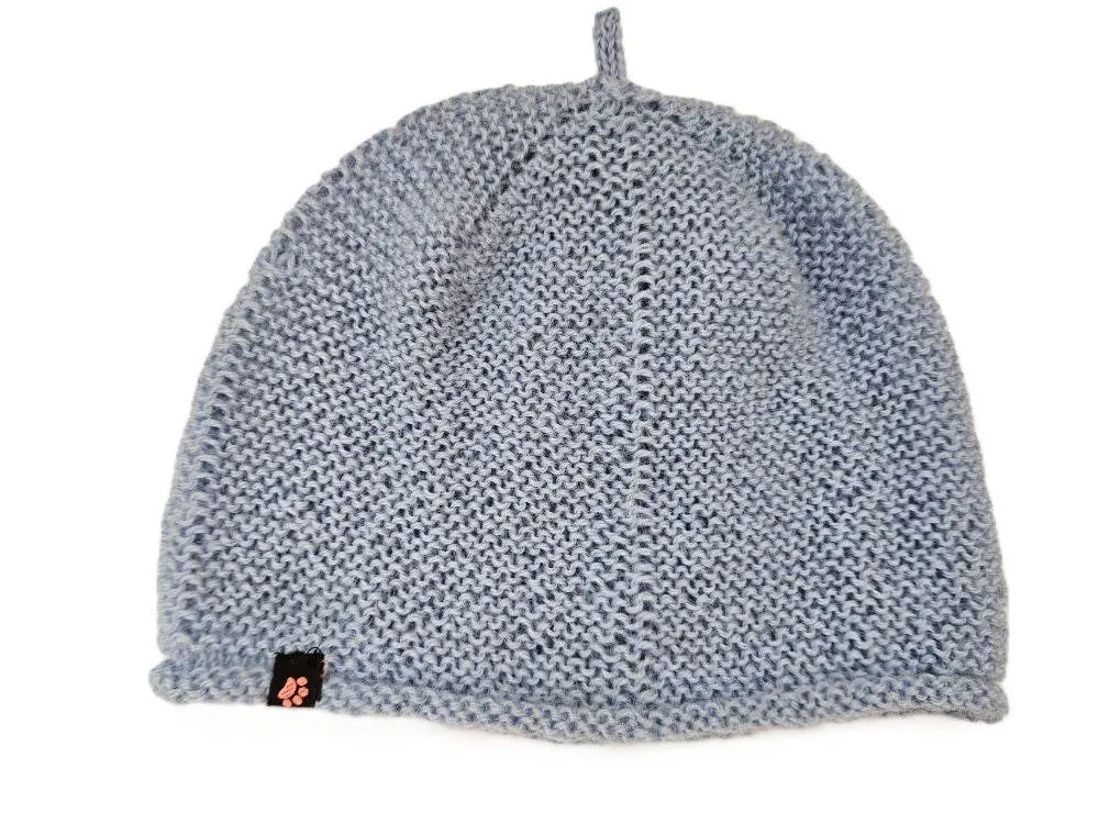 Baby Mütze Alpaka Hellblau für 3-9 Monate oder 40 cm Kopfumfang