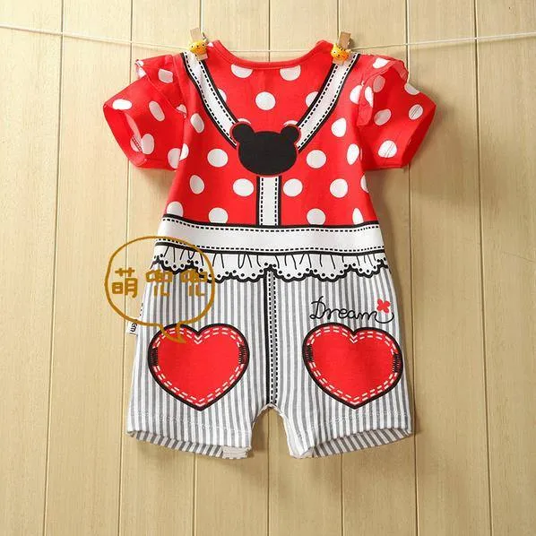 Baby Romper First Movement 100% Cottoon Minnie M Baby Romper