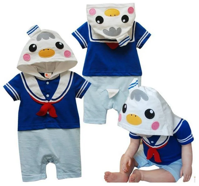 Baby Romper Sailor Duck Hoody Romper