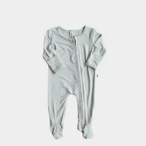Babysprouts Footie Romper with Zipper in Sage