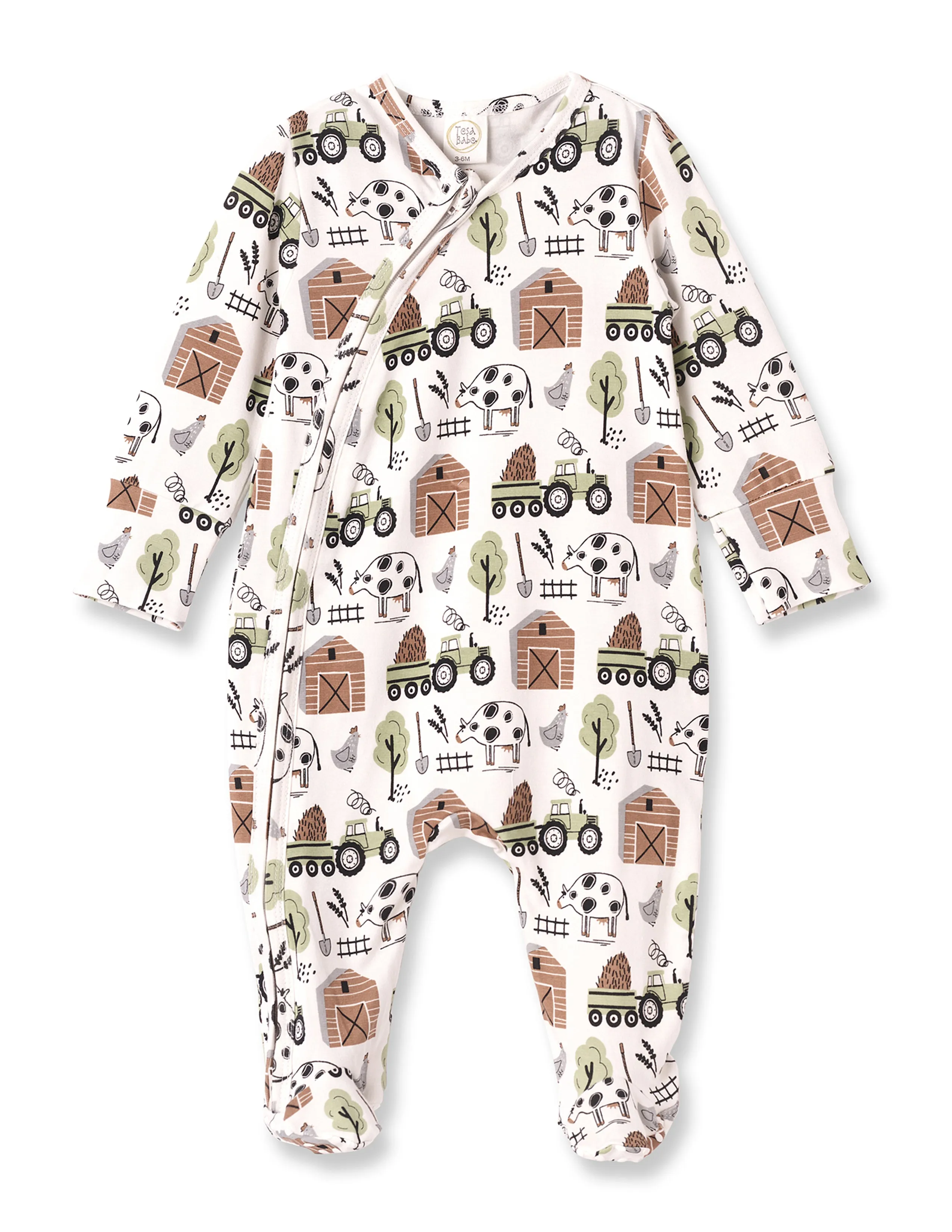 Barnyard Buddies Zipper Footie
