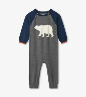 Bear Cub Baby Sweater Romper | Hatley