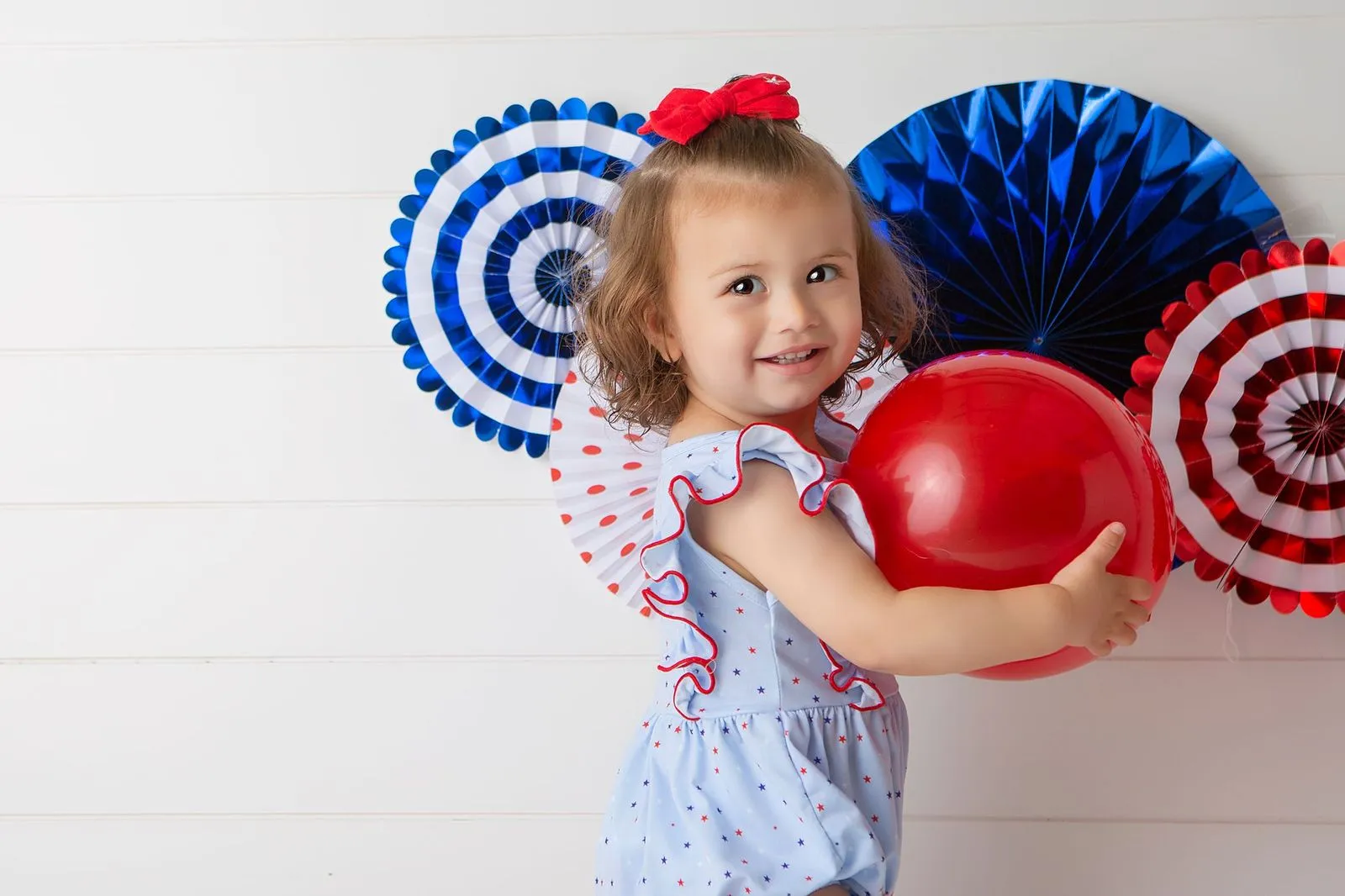 BEG Stars & Stripes Playsuit Bubble Romper