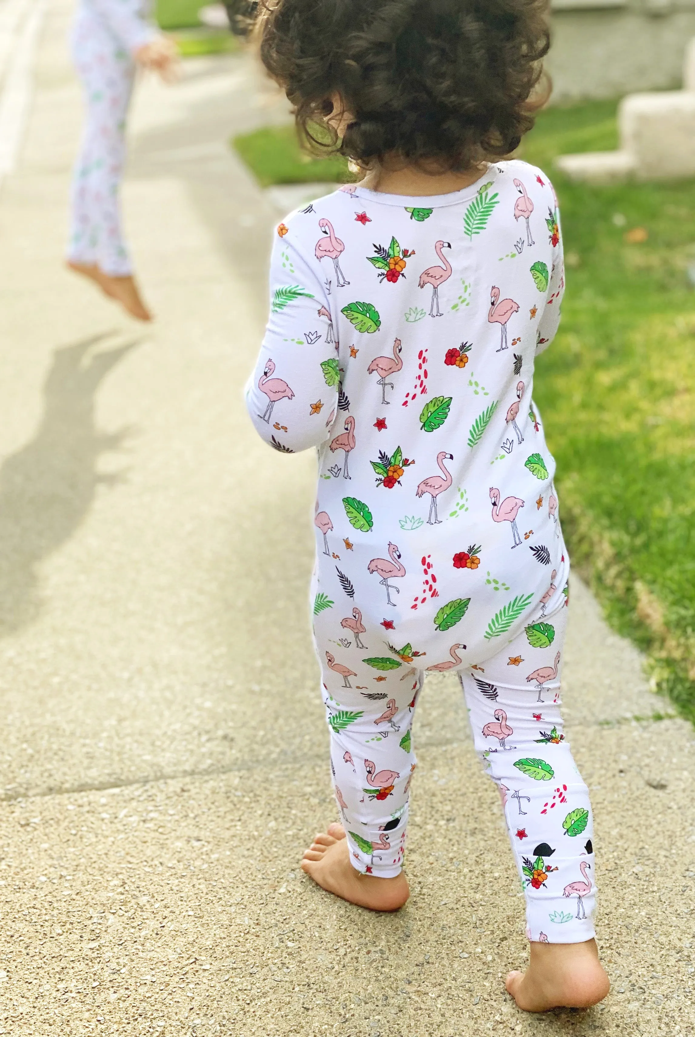 Bellabu Bear Convertible Footie - Flamingo