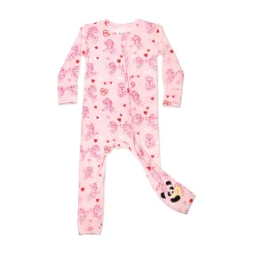 Bellabu Bear Convertible Footie - PAW Patrol Valentine's Pink