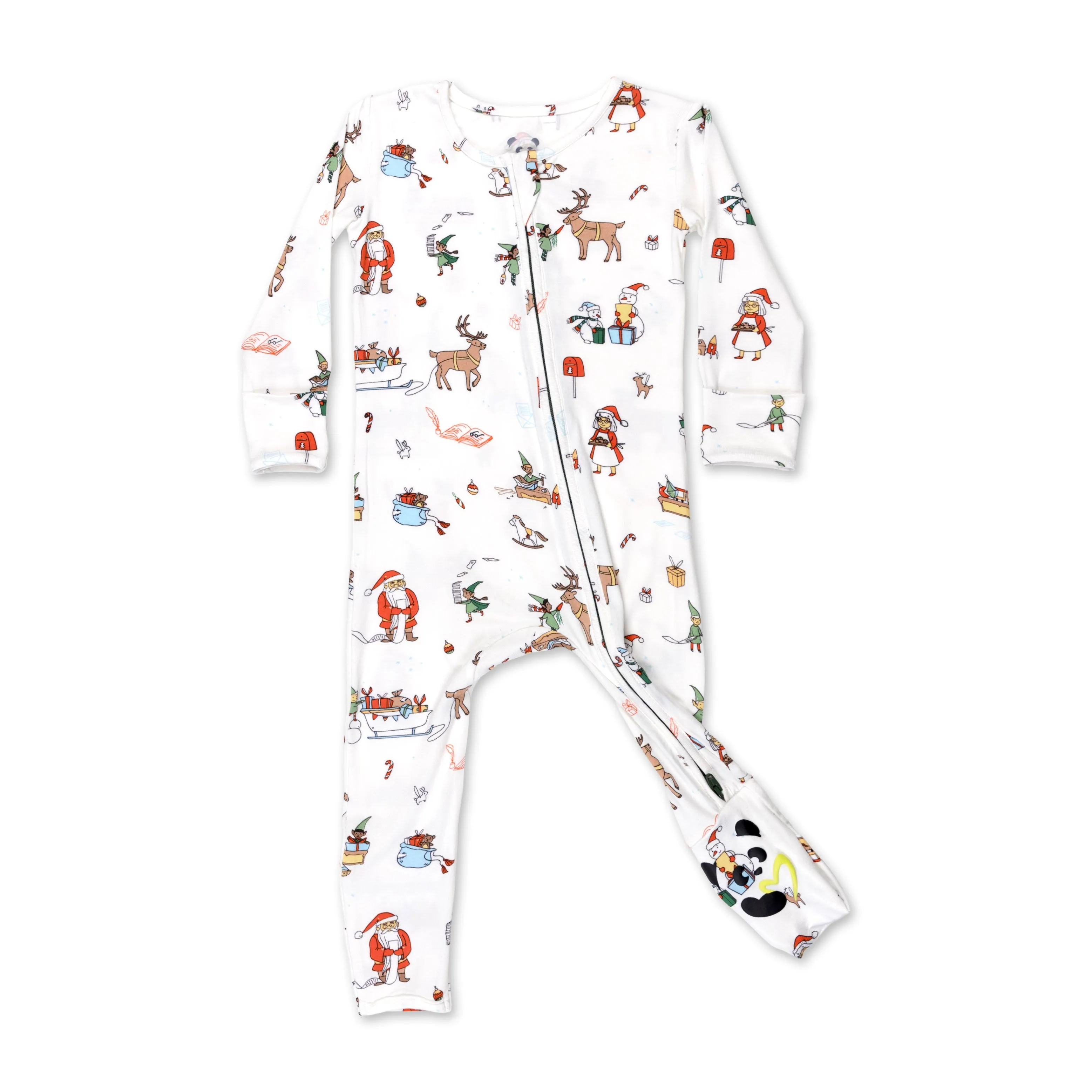 Bellabu Bear Convertible Footie - Santa’s Workshop
