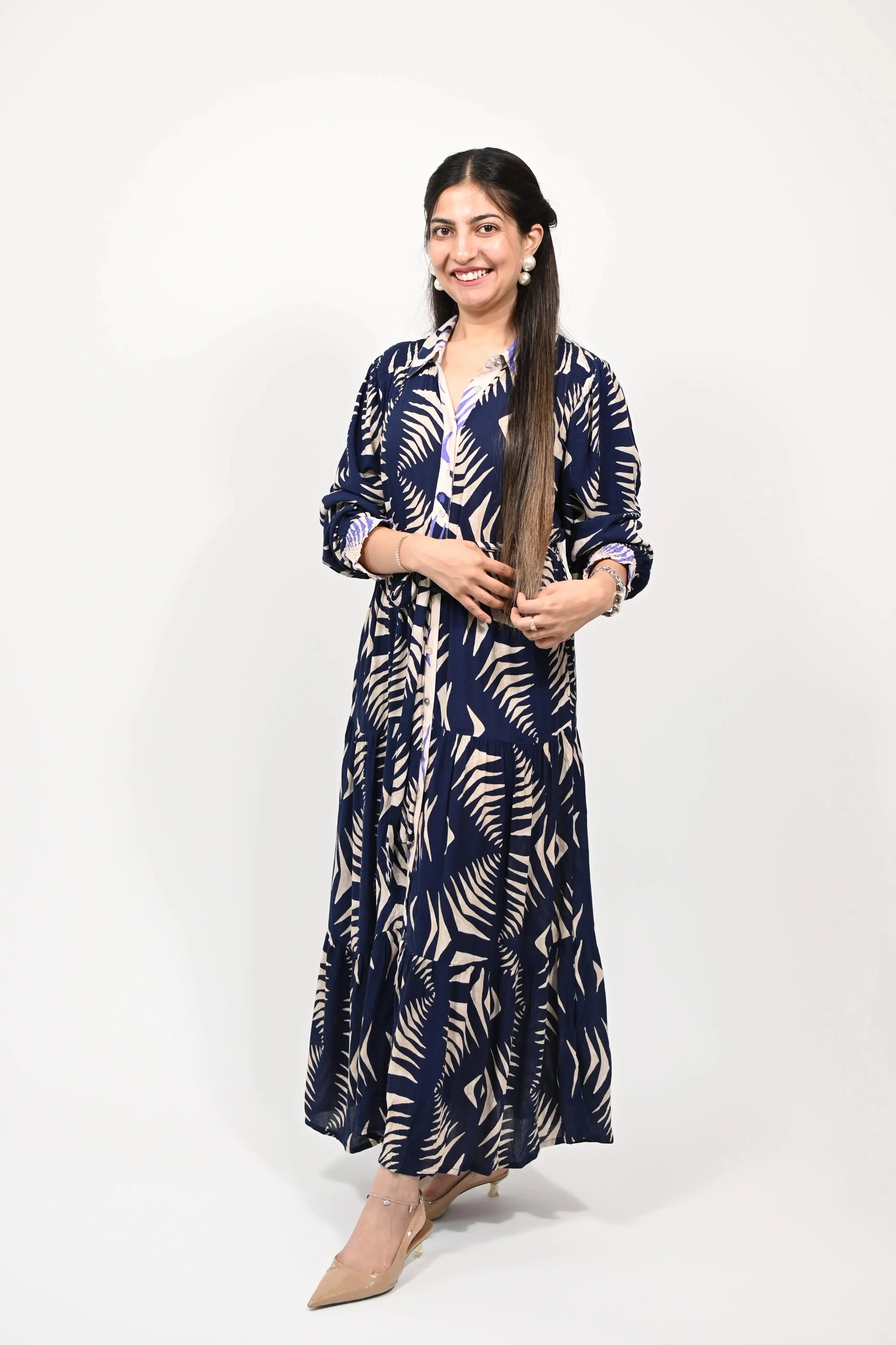 Big leaf korean dress