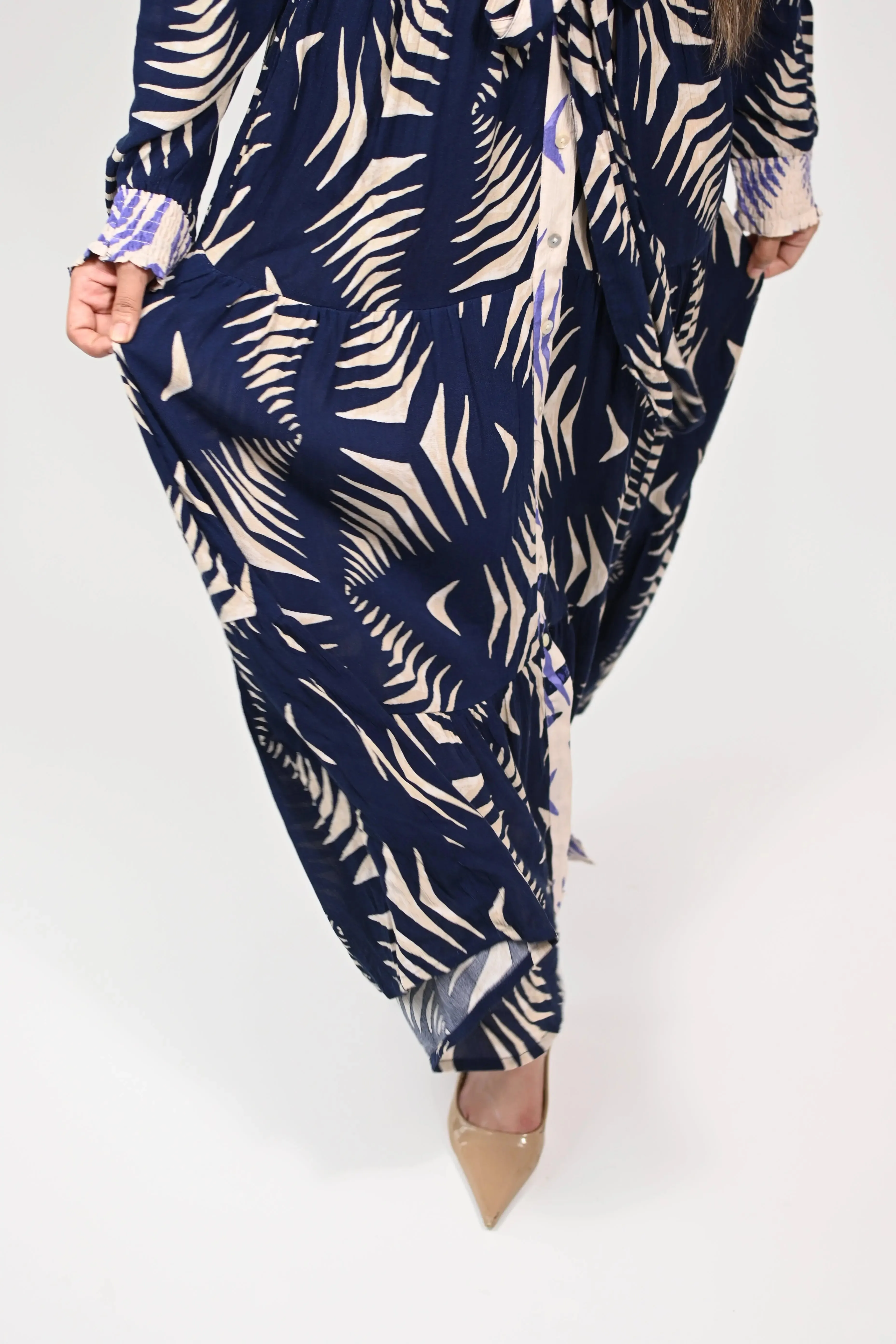 Big leaf korean dress