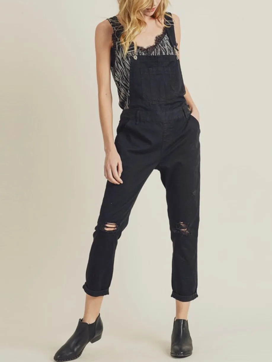 Black Denim Overall