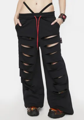 Black Wide Leg Sweatpants