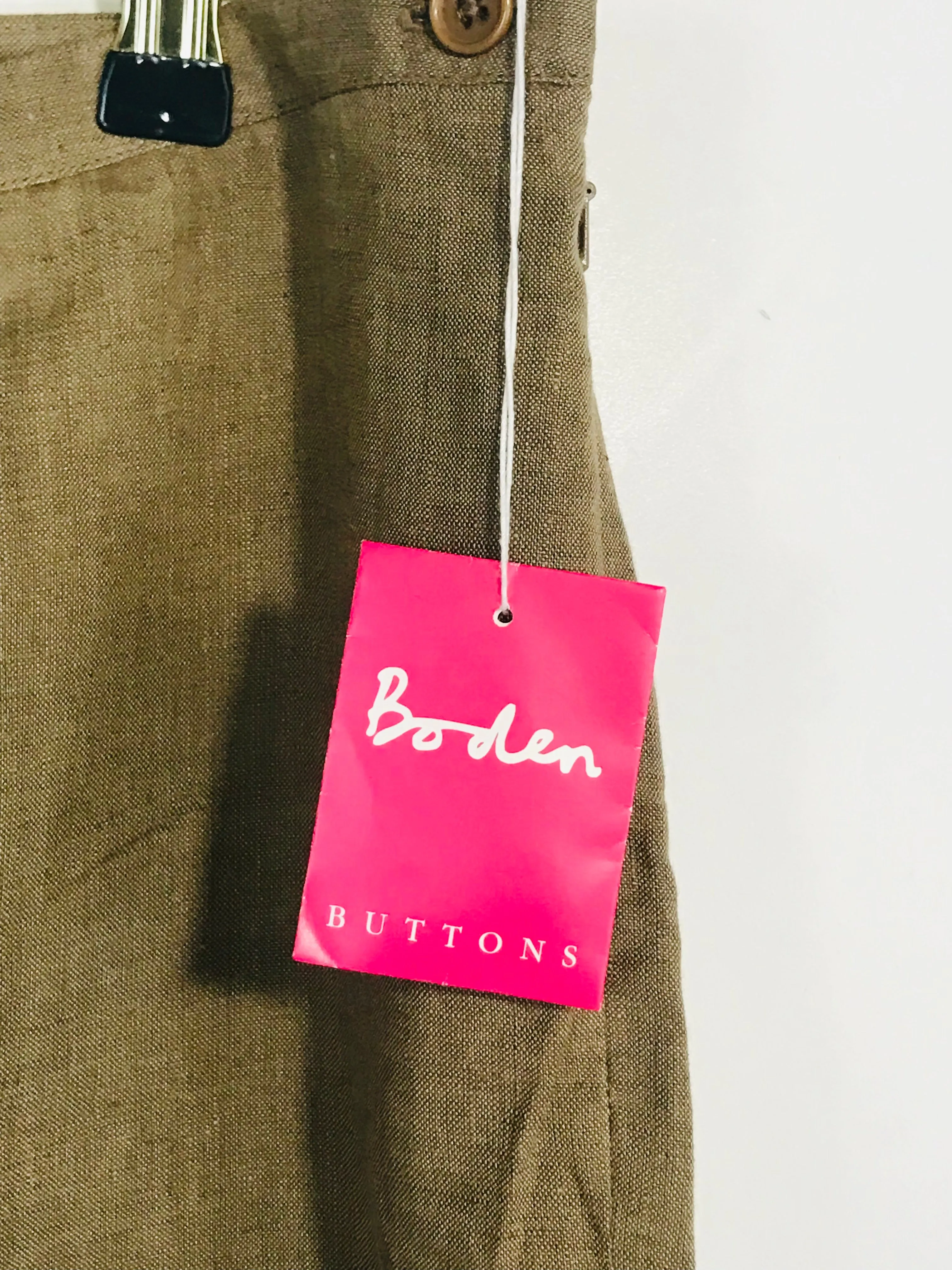 Boden Women's Linen Culottes Trousers NWT | UK12 | Brown