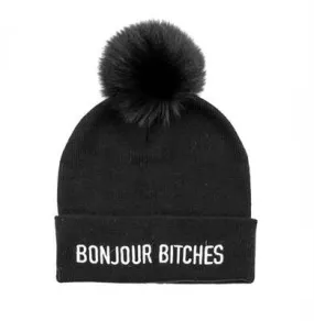 BONJOUR BITCHES KNIT HAT