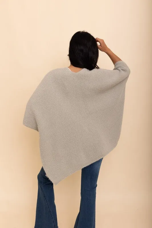 Boucle Cozy Ruana w/ Pockets