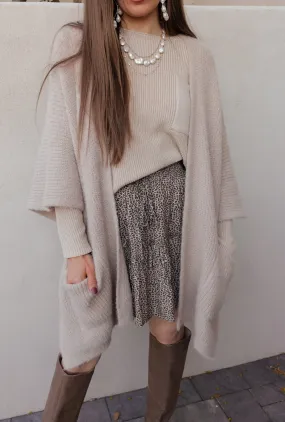Boucle Cozy Ruana w/ Pockets