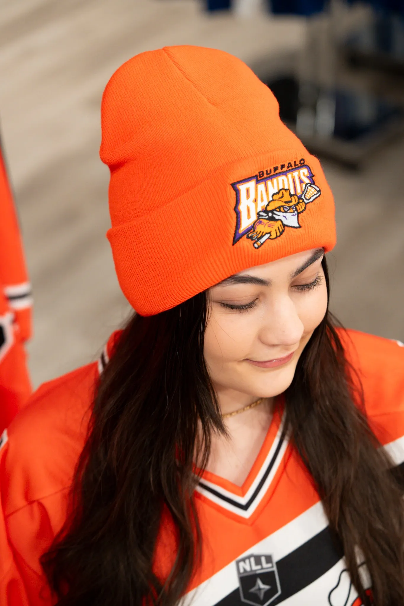 Buffalo Bandits Athletic Orange Fleeced Lined Knit