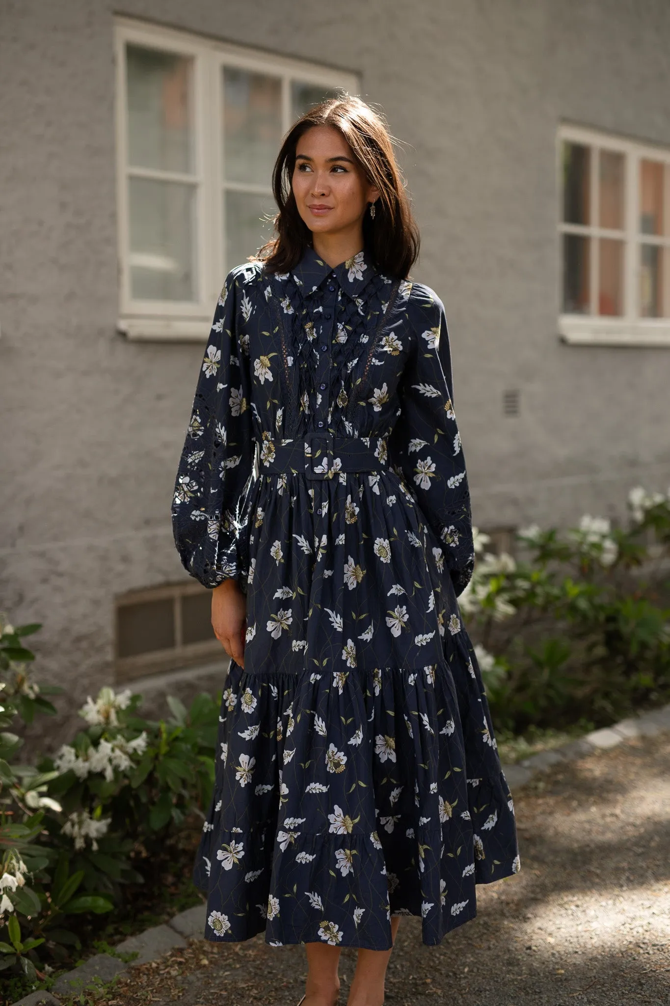 BYTIMO Poplin Midi Dress
