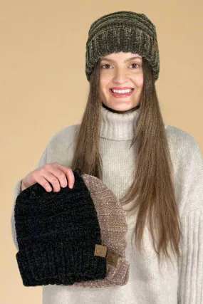 Chenille Knit Beanie