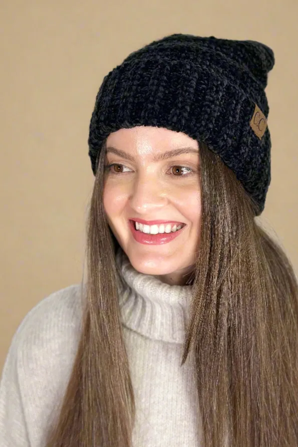 Chenille Knit Beanie