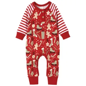 Christmas Joy Henley Romper