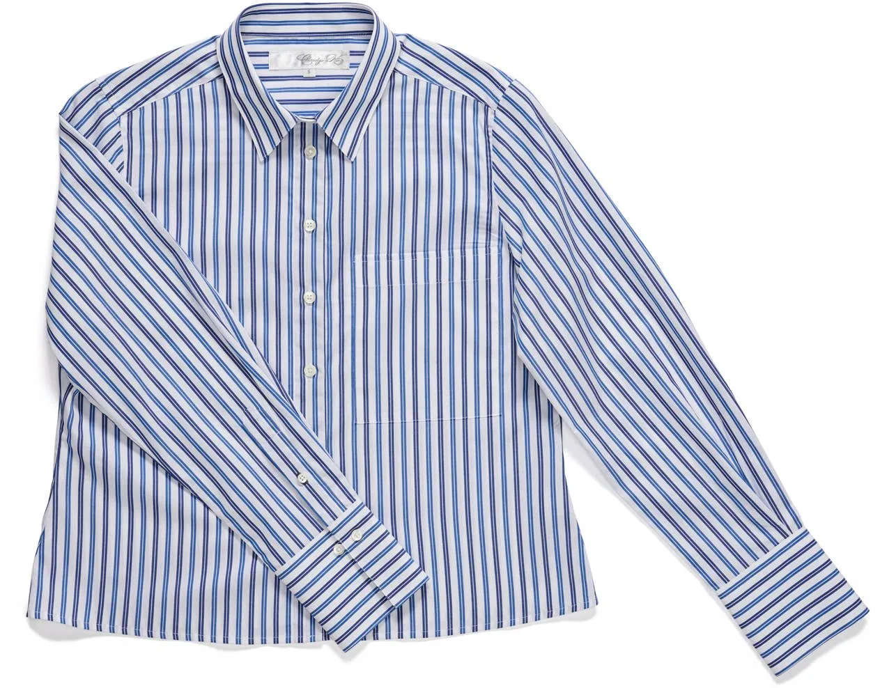 Claridge   King - The Crop in Blue on Blue Stripe: Blue / M