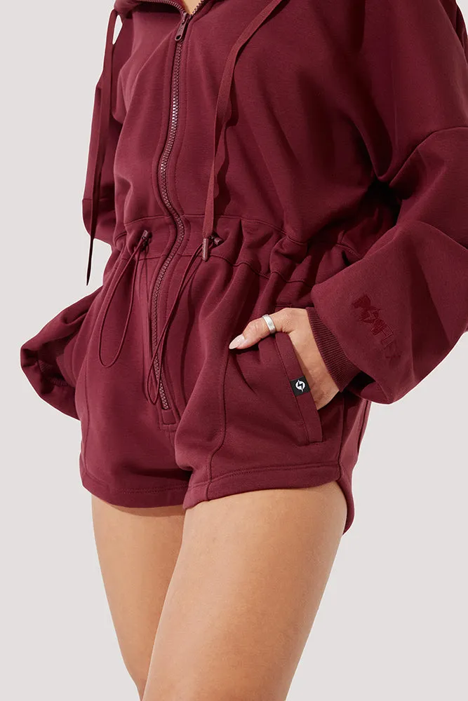 Cloud Romper - Red Wine