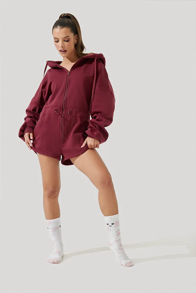 Cloud Romper - Red Wine