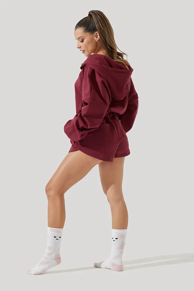 Cloud Romper - Red Wine