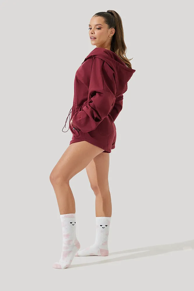 Cloud Romper - Red Wine